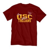 USC Trojans Youth Disney Cardinal Broad Brush Stitch T-Shirt